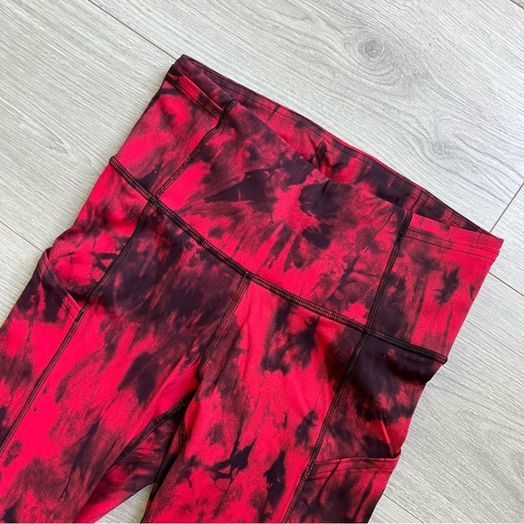 Lululemon Fast and Free Game Day - Red Black Multi (Size 4) - Picture 5 of 13